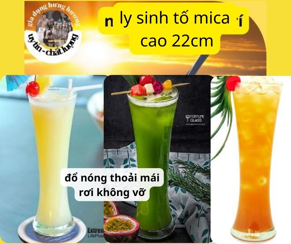 Ly sinh tố Nhựa Trong Cao Cấp