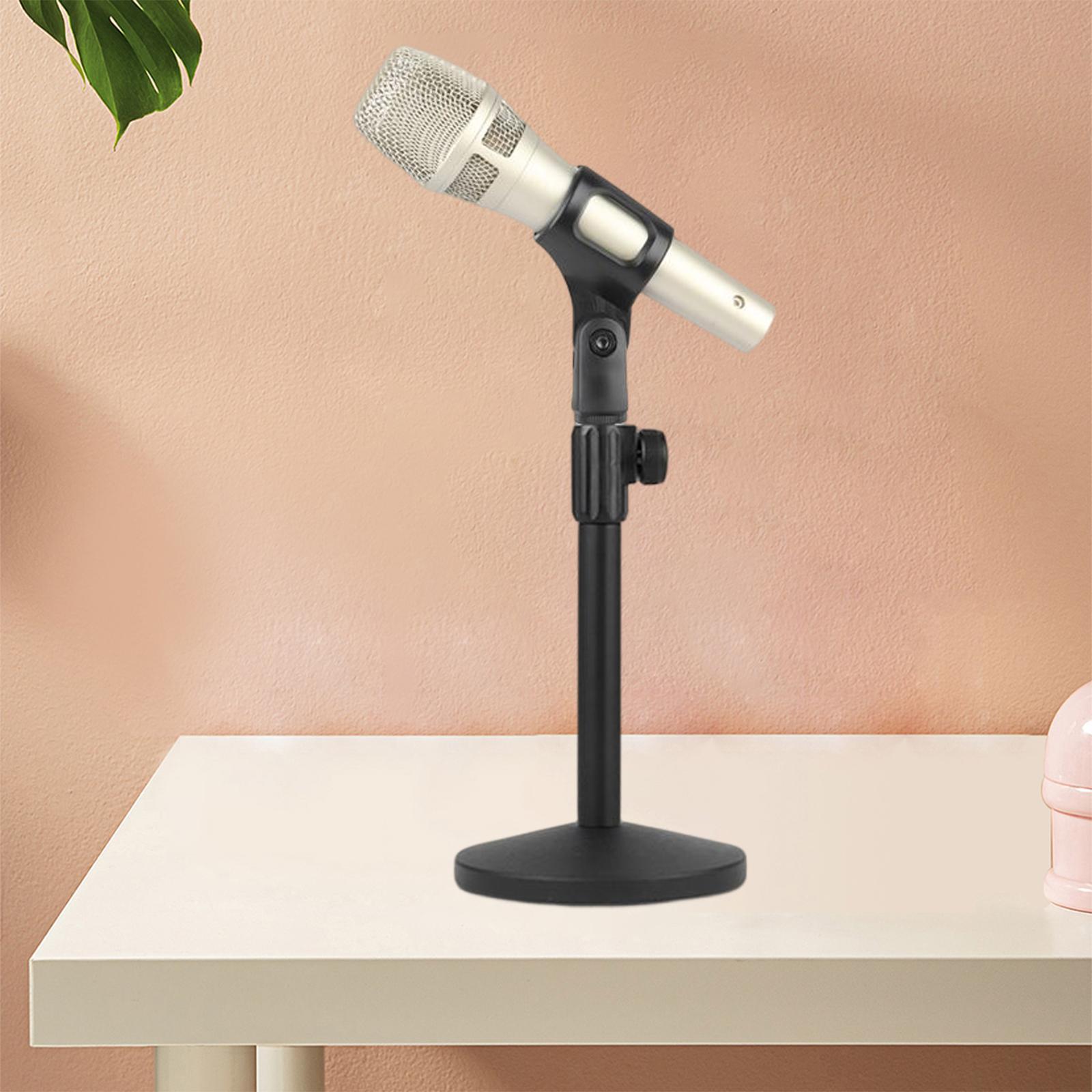 Desktop Microphone Stand Metal Adjustable Table Mic Stand for Concert Stage Performance