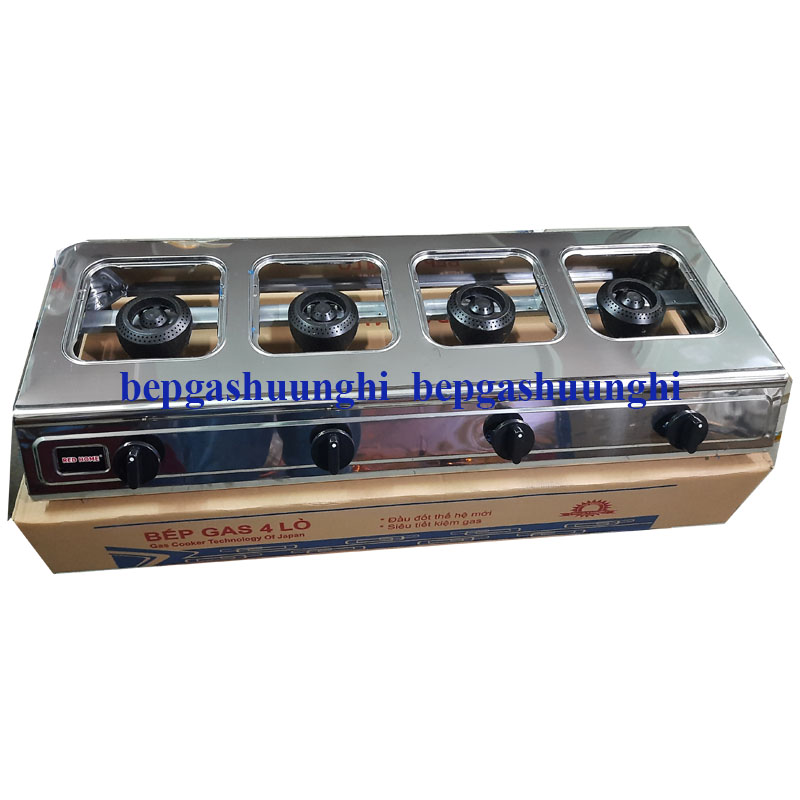 Bếp gas 4 lò Red-home TN-204 Hàng chính hãng