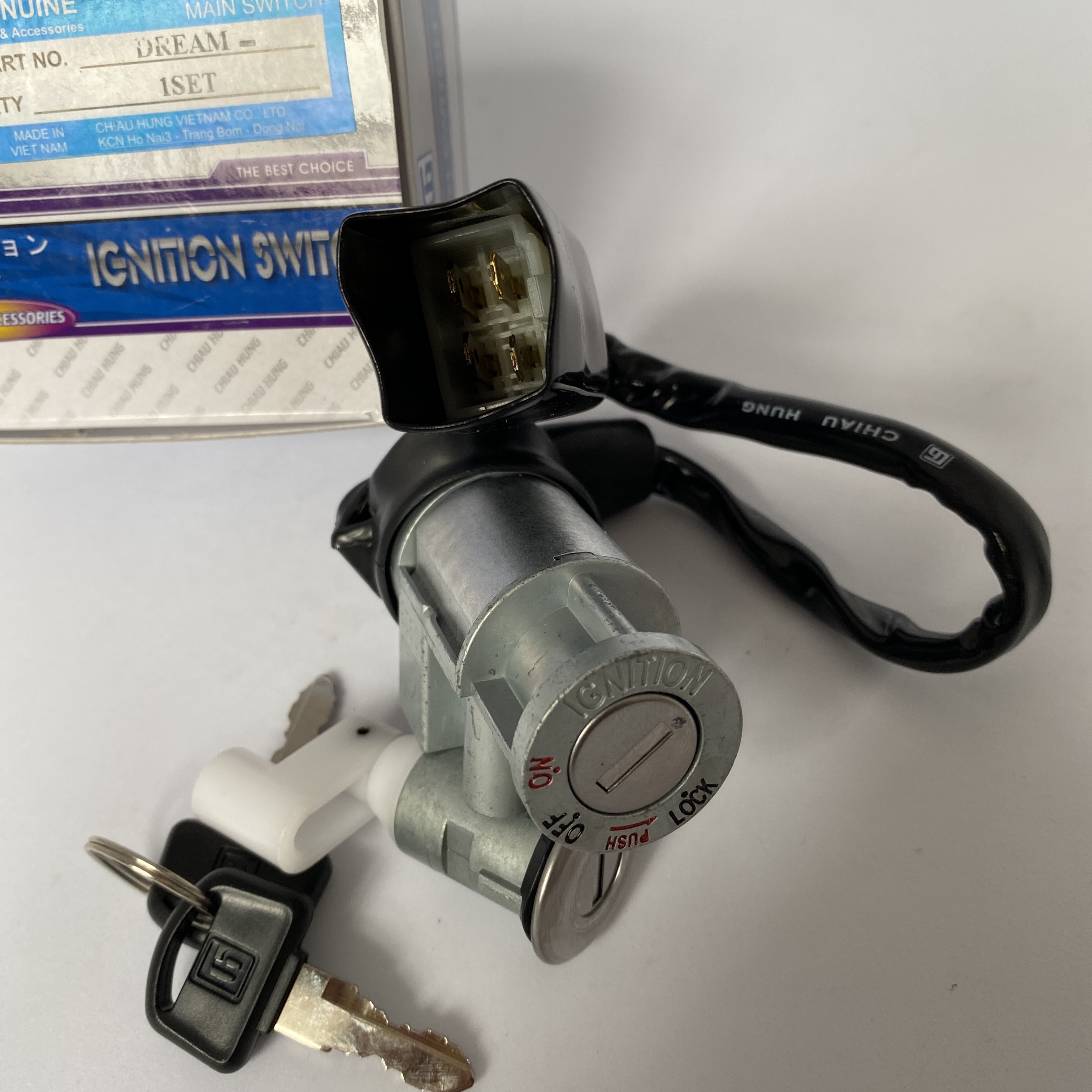 Ổ Khóa 2 Cạnh Dành Cho Xe Máy Dream 50cc 100cc Các Đời