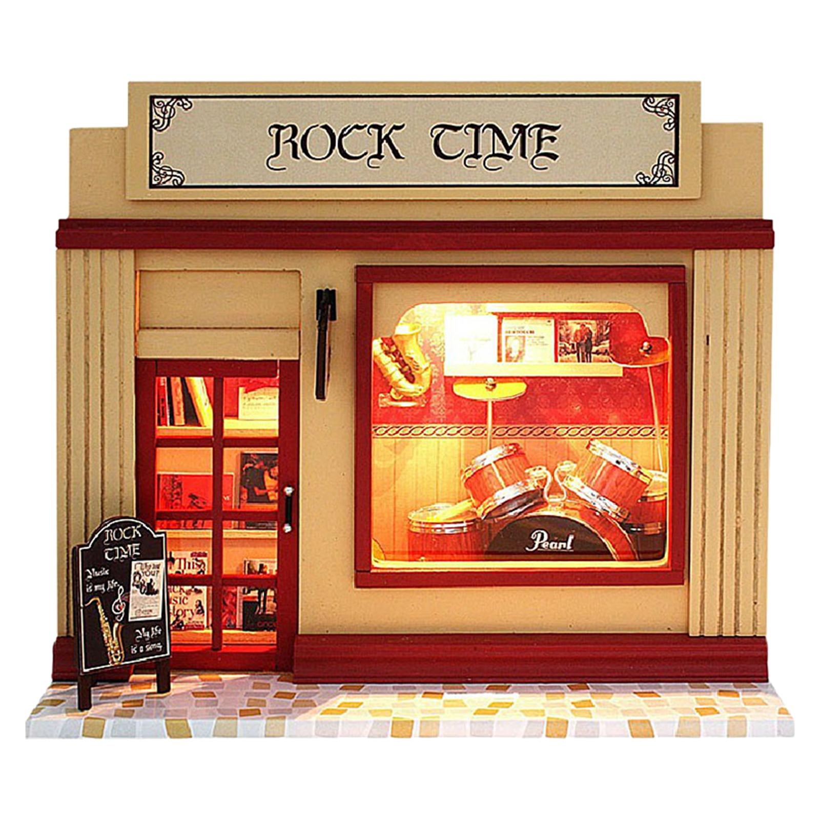 DIY Dollhouse Miniature Kit with Furniture Light Model Lover Gift cake love