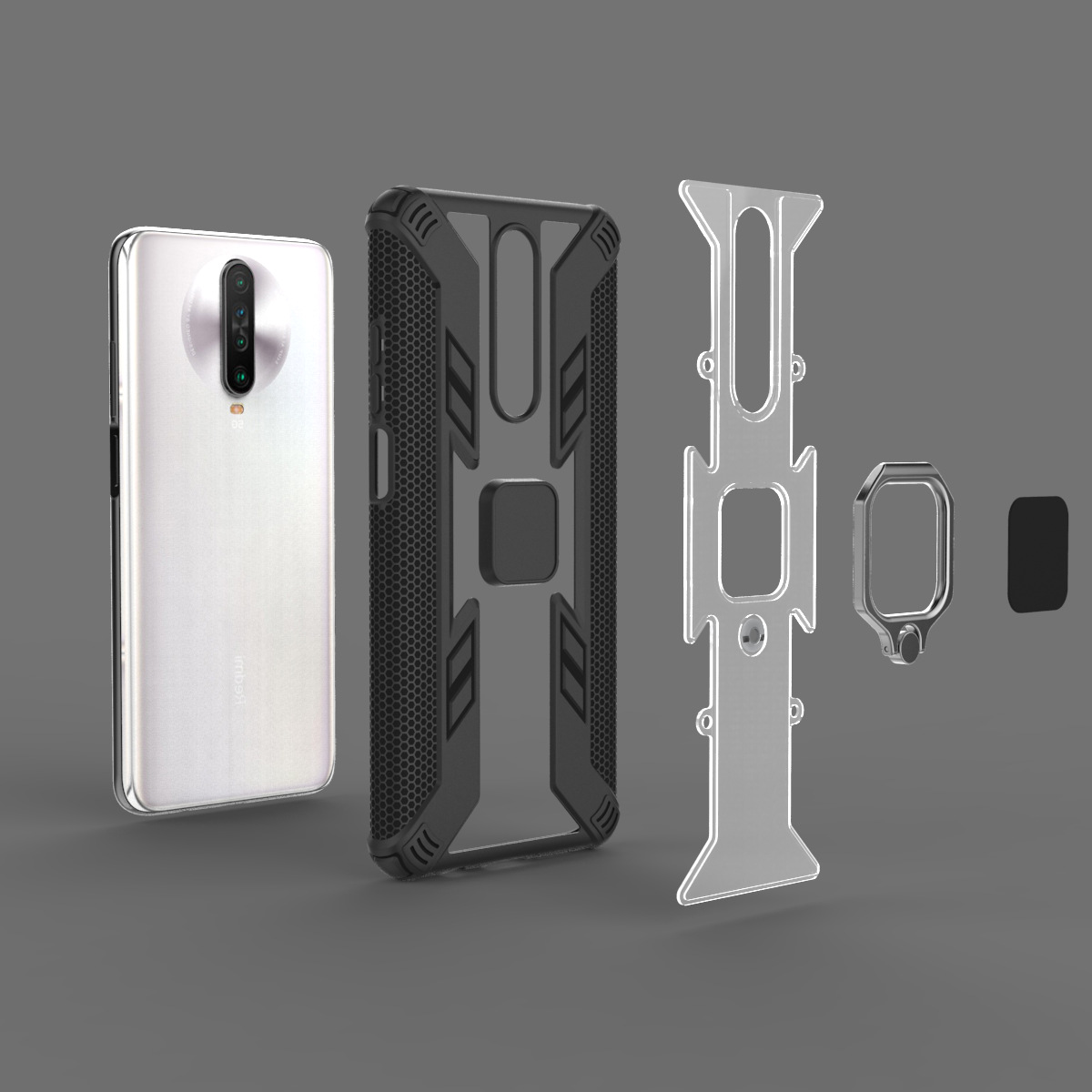 Ốp lưng cho Xiaomi Mi Note 10 / Mi Note 10 Pro / CC9 Pro iRON - MAN IRING TRONG SUỐT Nhựa PC cứng viền dẻo chống sốc