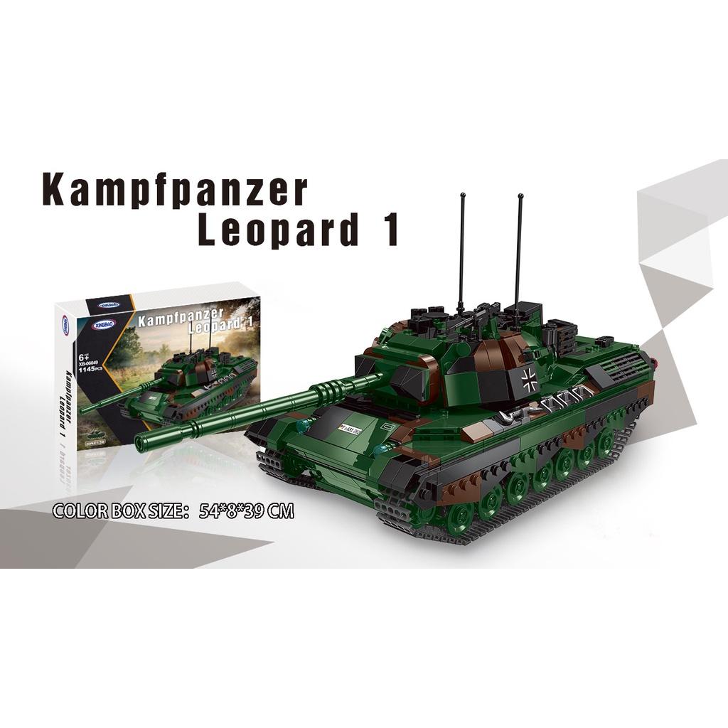 Đồ chơi Lắp ráp Xe Tăng Đức Leopard I - Xingbao XB06049 German Tank - Xếp hình thông minh - Mô hình trí tuệ