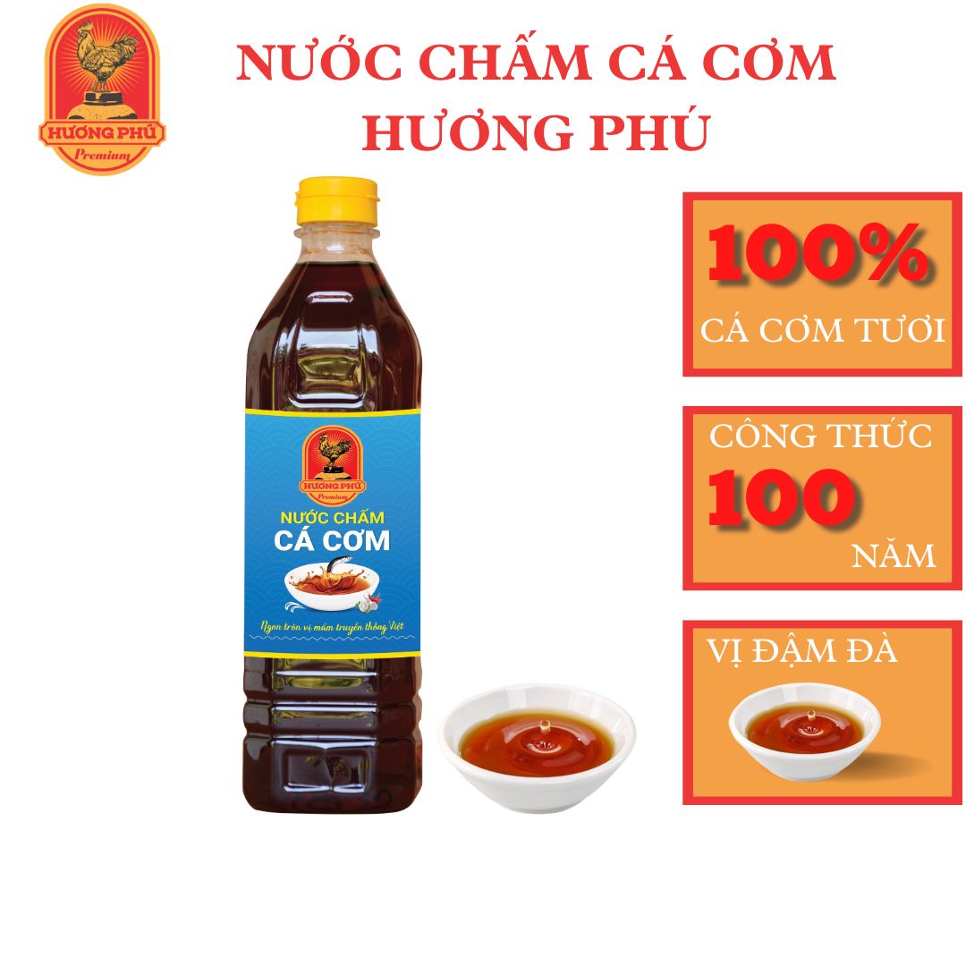 Nước chấm cá cơm Hương Phú | Nước chấm | nước mắm | 7 độ đạm| 1000ml | P10007