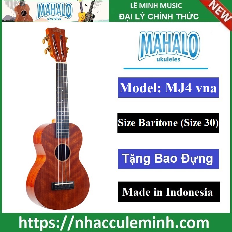 Đàn Ukulele Baritone Mahalo MJ4VNA kèm bao