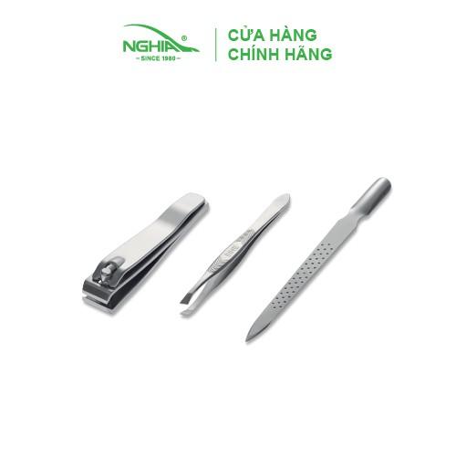 Bộ GS16 PT Kềm Nghĩa 3 Dụng Cụ Thường Dùng : Bấm móng tay chân Cây sủi da lấy khóe Nhíp nhổ lông tóc bạc quà tặng Nam Nữ Đàn ông Phụ Nữ