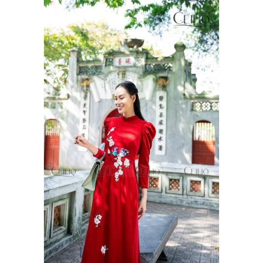 Siêu phẩm sét áo dài mẹ bé sang chảnh cách điệu cao cấp ( HÀNG THIẾT KẾ ) chuẩn đẹp