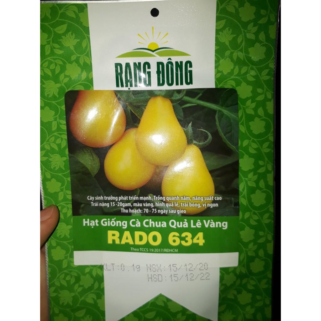 Hạt giống Cà Chua Trái Lê đỏ/ vàng Rado, đóng gói 0,1gr