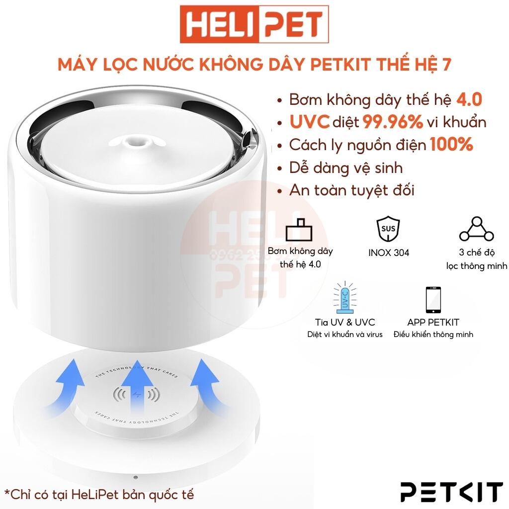 Đài Phun Nước, Máy Lọc Nước Cho Thú Cưng Petkit Eversweet 3 Pro UVC Thế Hệ Thứ 7 - HeLiPet
