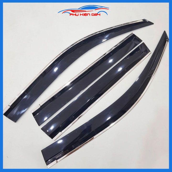 Vè che mưa cho xe ô tô Land Cruiser Prado 2010-2011-2012-2013-2014-2015-2016-2017-2018-2019-2020-2021-2022 chỉ mạ