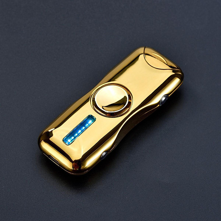 Vỏ Hột Quẹt Bật Lửa Hồng Ngoại BD-915 Sạc Điện Qua Cổng USB Kiểu Dáng Spinner 2 Cánh Tạo 18 Hiệu Ứng Đèn Led Cao Cấp