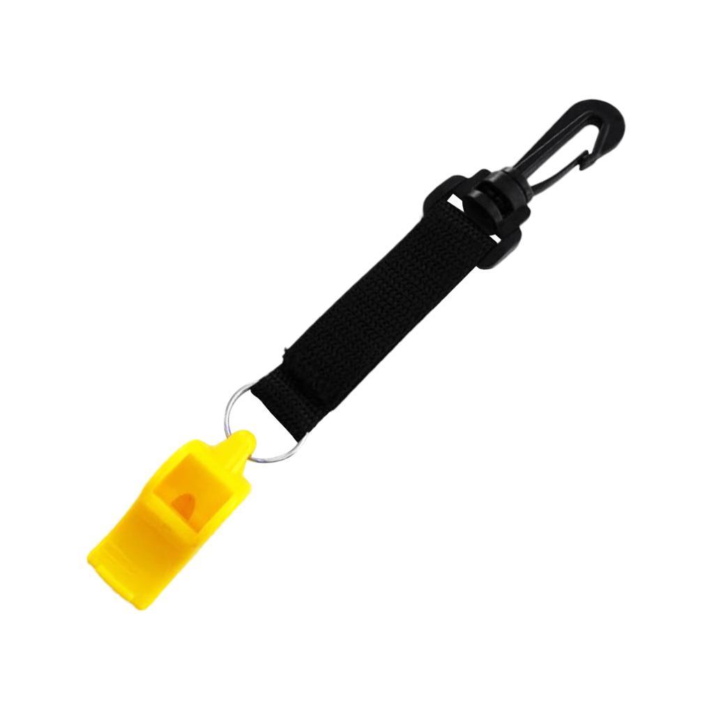 3pcs Emergency Whistle Scuba Dive Safety Whistle with Hook & Loop + Swivel Clip Outdoor Hiking Survival Gear