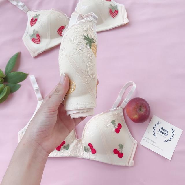 Áo ngực su đúc không gọng đệm mỏng pha ren, áo lót thêu cực quyến rũ A/R056