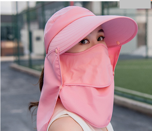 Mũ khẩu trang chống nắng chống uv phong cách Hàn, nón chống nắng kèm khẩu trang tạo kiểu