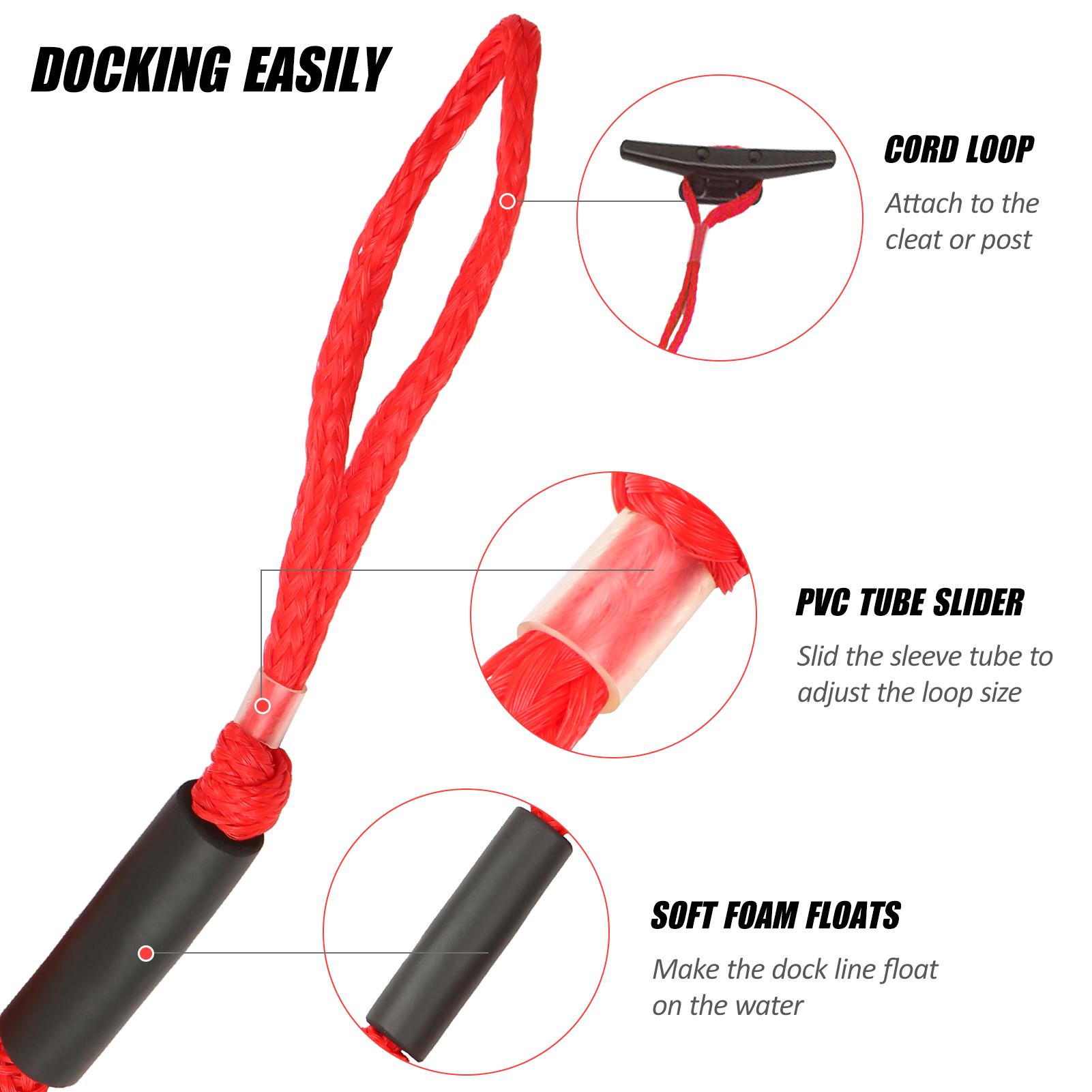 Dây neo cho thuyền Kayak, chất lượng cao bên ngoài bằng polypropylene cho độ ổn định tốt, chống mài mòn và bền