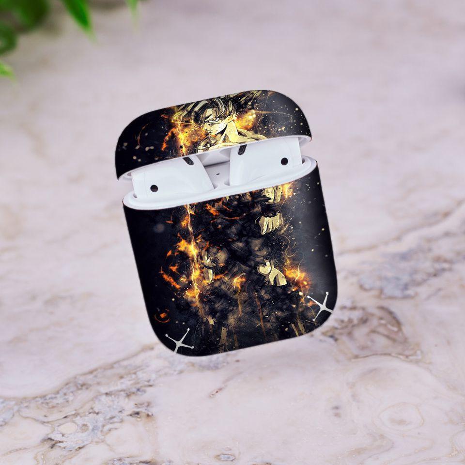 Miếng dán skin cho AirPods in hình Dragon Ball - Goku Super Saiyan 3 - 7vnr79