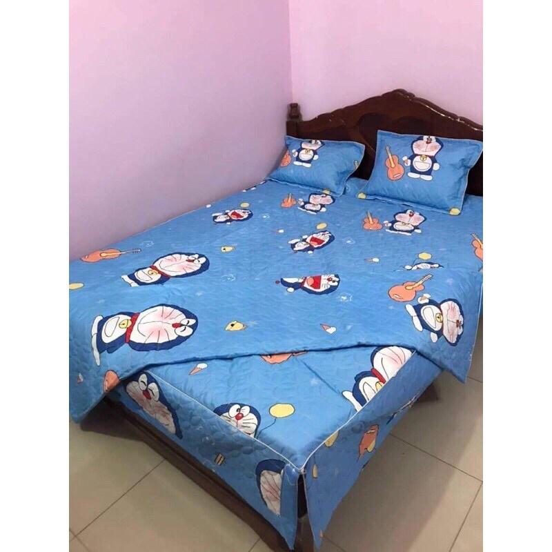 Bộ chăn ga gối 5 món ga phủ trần bông đủ các kích thước từ 1M6 đến 2M2