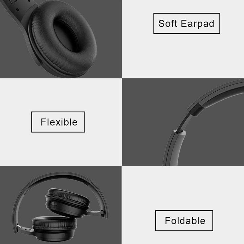 H1 Pro Tai Nghe Có Thể Gập Lại HiFi Stereo Tai Nghe Gaming Chụp Tai Với Micphone Cho Di Động XiaoMi Iphone Máy Tính Bảng Hỗ Trợ Thẻ TF
