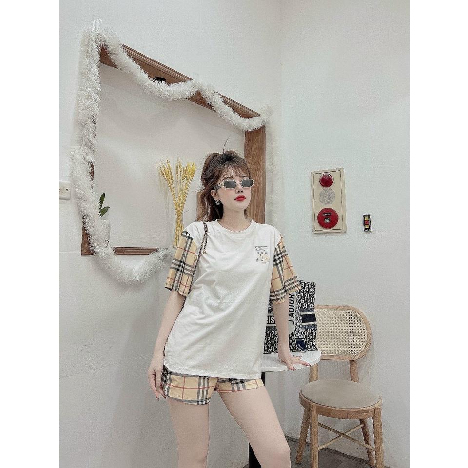 SET BỘ THỜI TRANG FOM RỘNG PHỐI HỌA TIẾT BBR B THÊU