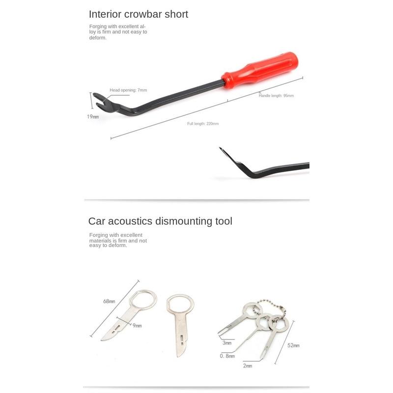 Bộ 19 Dụng Cụ Tháo Gỡ Đinh Tán Sửa Chữa Xe Hơi