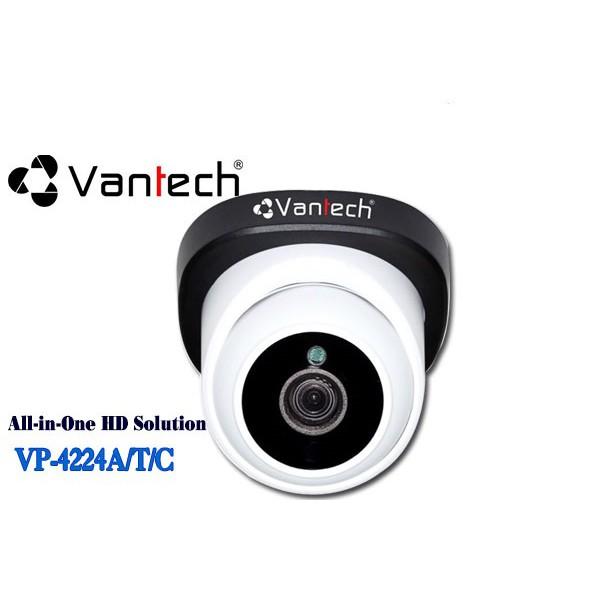 Camera Dome AHD | TVI | CVI 4.0 Megapixel VANTECH VP-4224A / VP-4224T / VP-4224C - HÀNG CHÍNH HÃNG