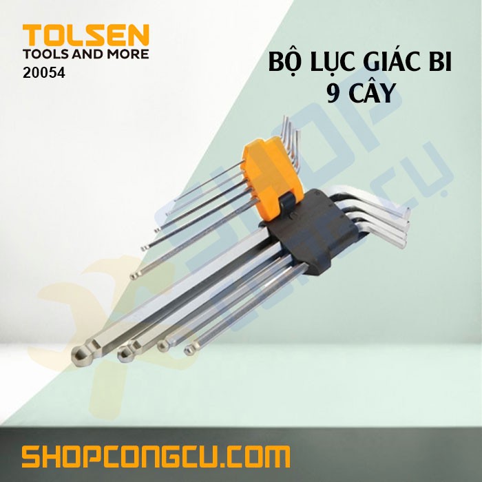 Bộ lục giác bi 9 cây dài Tolsen 20054