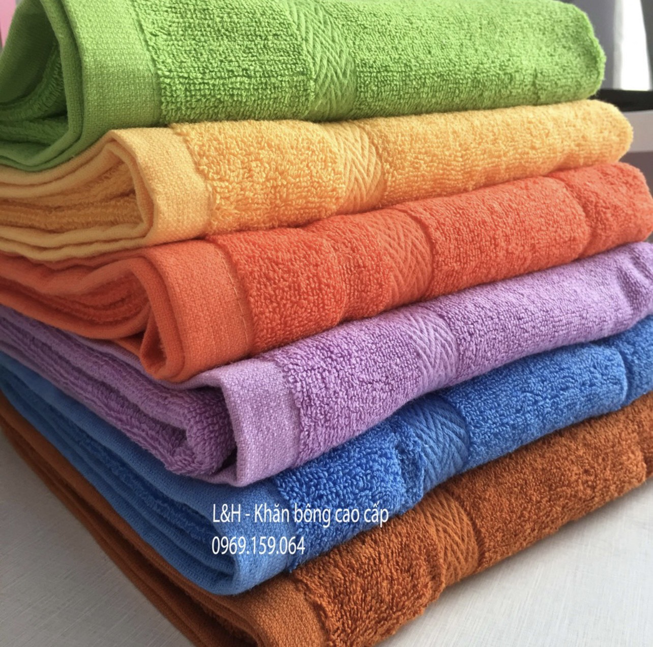 Set 3 khăn Tắm màu 50 * 100cm, Tân Thịnh