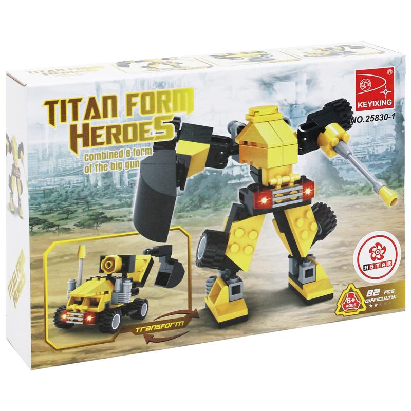 Đồ Chơi Lắp Ráp Robot Biến Hình - KeYiXing 25830-1 (82 Mảnh Ghép)