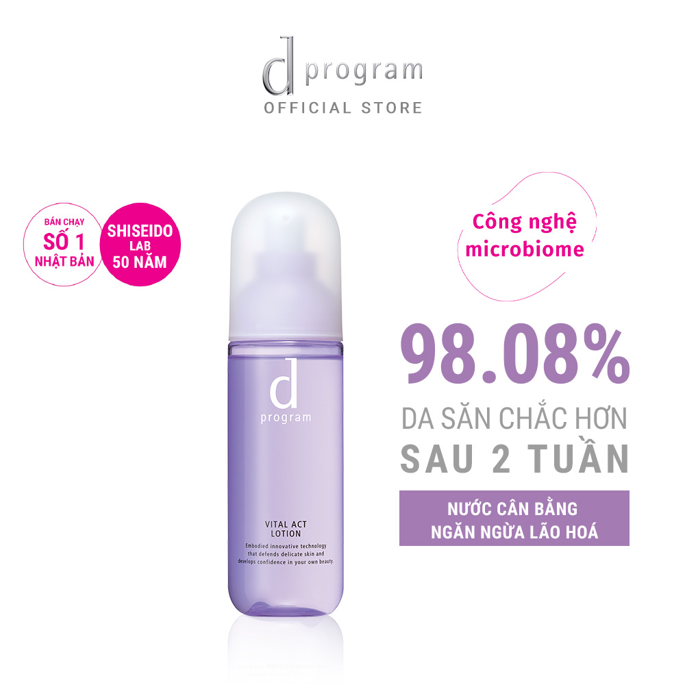 Nước Cân Bằng Ngăn Ngừa Lão Hóa Cho Da Nhạy Cảm d program Vital Act Lotion 125ml