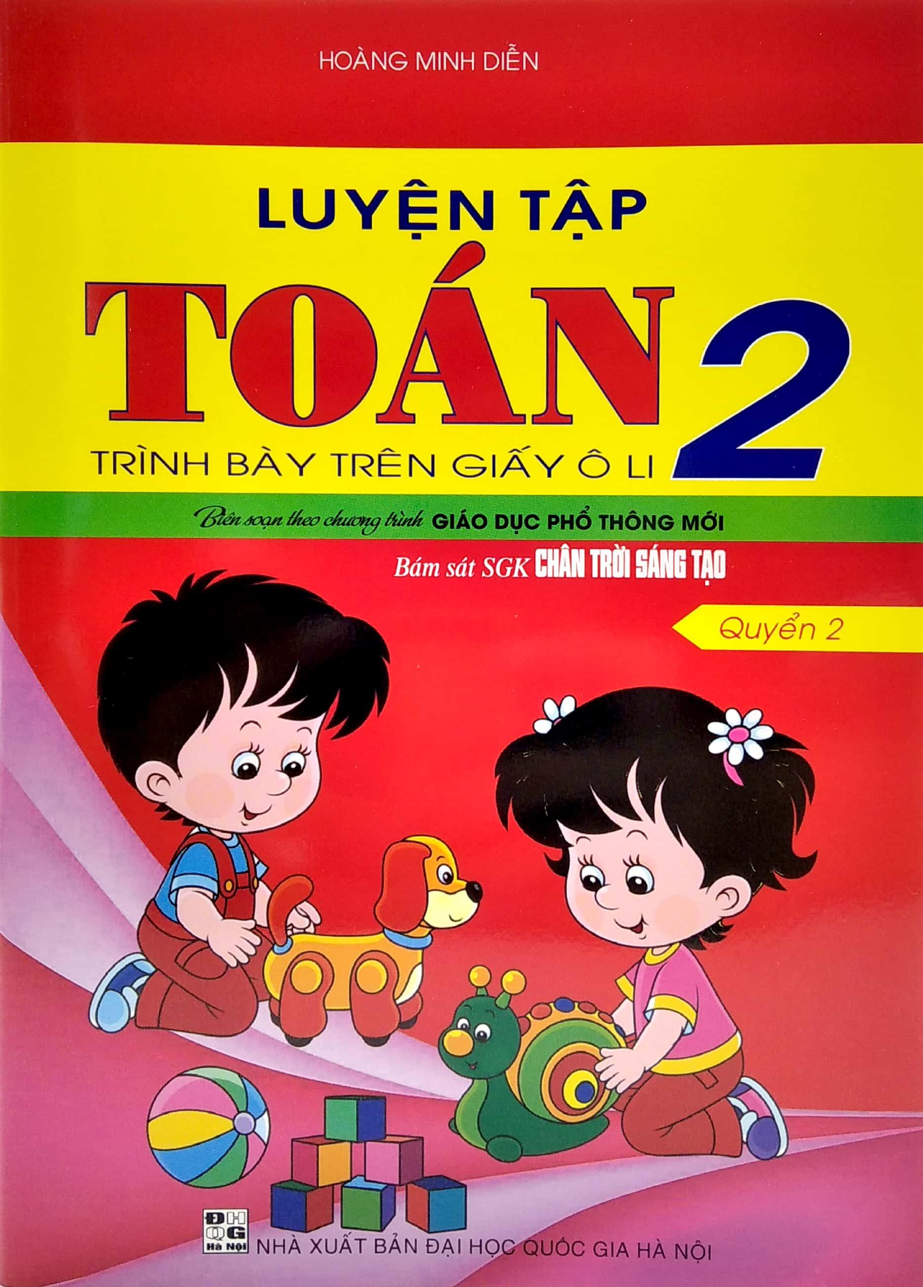 Luyện Tập Toán 2 - Quyển 2 - Trình Bày Trên Giấy Ô Li