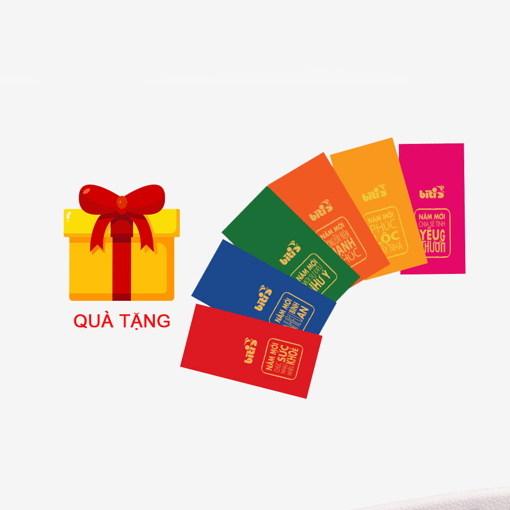 [FA + Gift] Set 5 bao lì xì Biti's may mắn cho năm mới 2023 (nhiều màu)