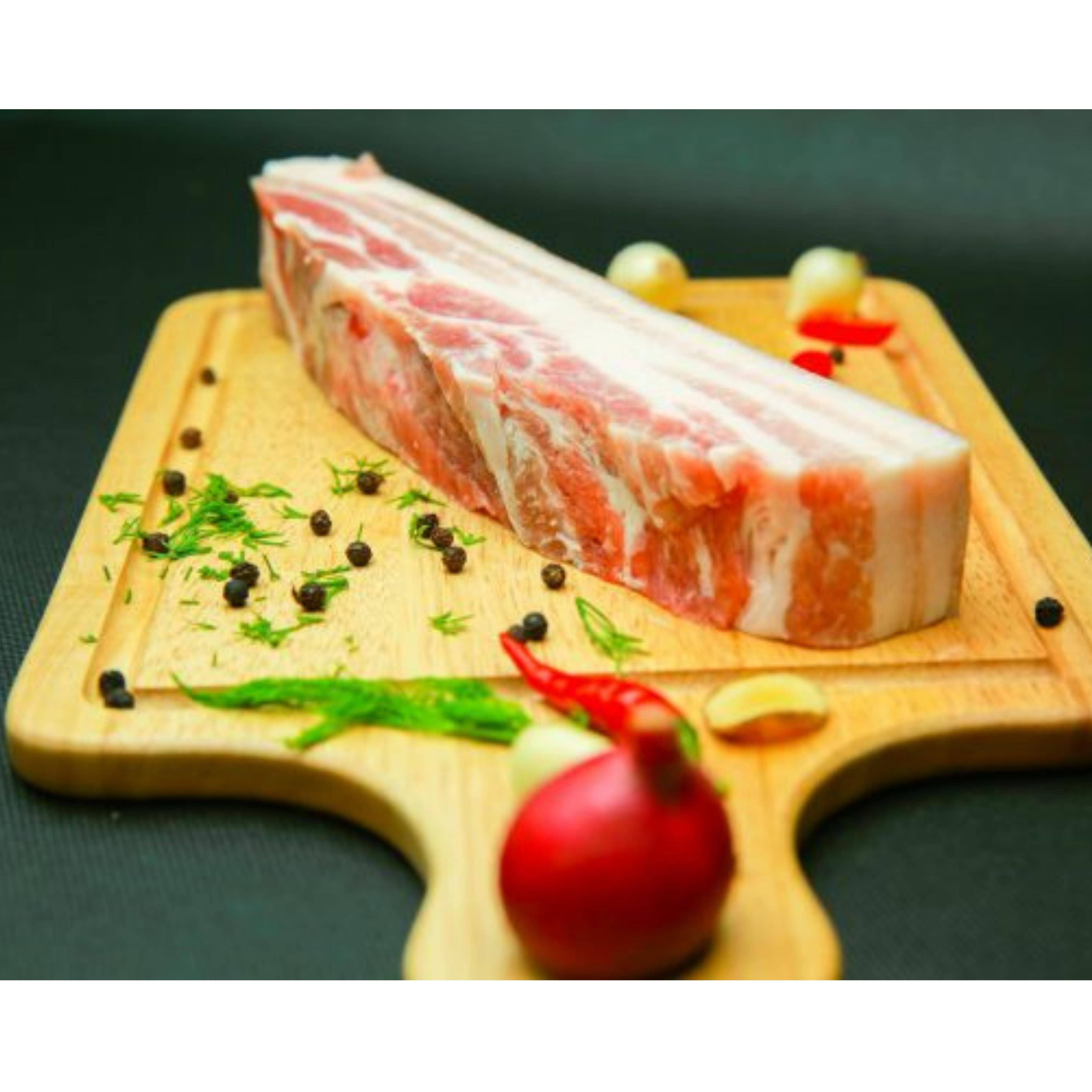 Thịt ba chỉ heo Truefood nhập khẩu 500g