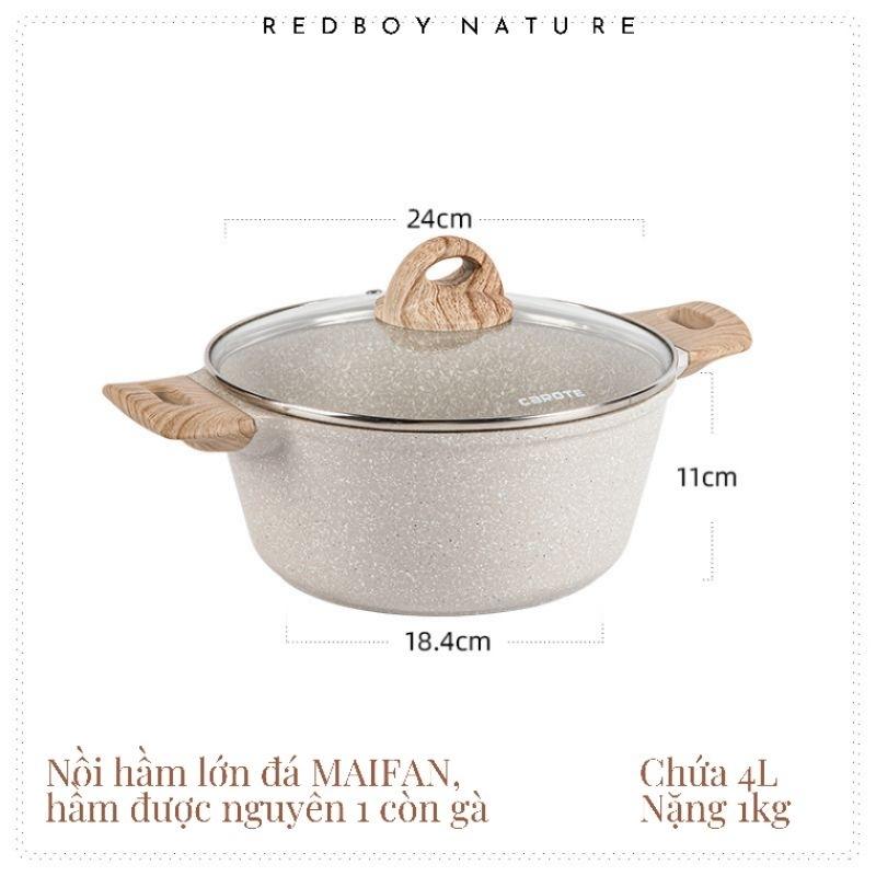 Nồi lớn hầm chống dính đá MAIFAN