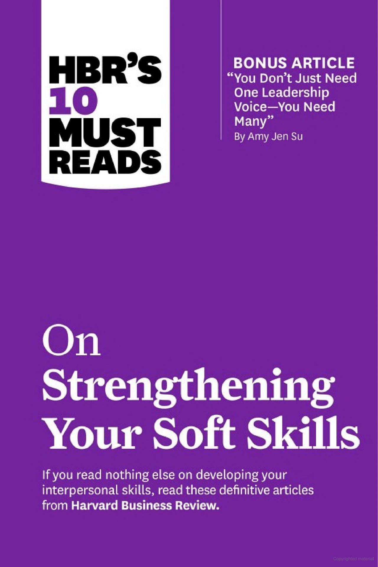 Sách ngoại văn: HBR's 10 Must Reads - On Strengthening Your Soft Skills
