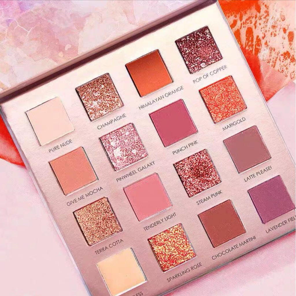 Bảng phấn mắt 16 màu Sunset Impressionism Sixteen Color Eyeshadow CAI JI