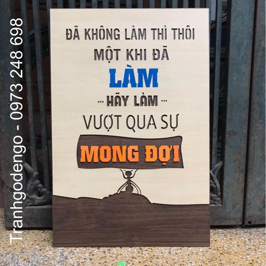 TRANH GỖ SLOGAN (nhiều mẫu)