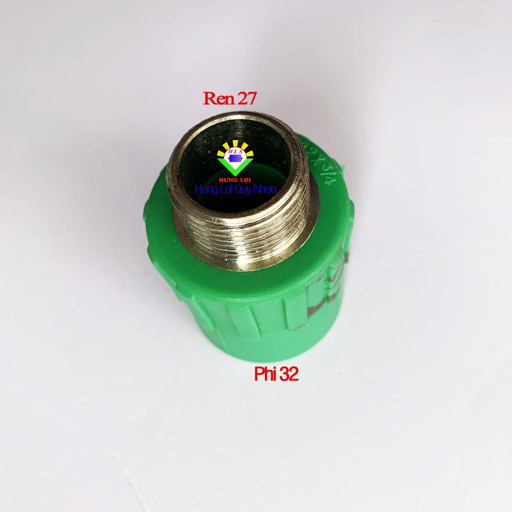 Nối ren ngoài ống nước nóng PPR phi 25 32 - phụ kiện ống nước nóng, lạnh