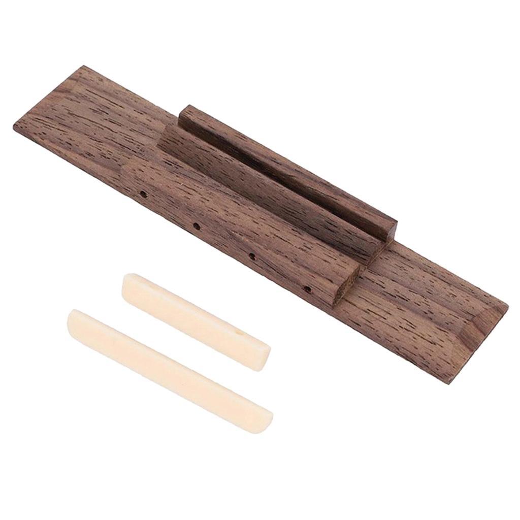 Ukulele Rosewood Bridge & Nut and Saddle Slotted for Guitar Ukulele