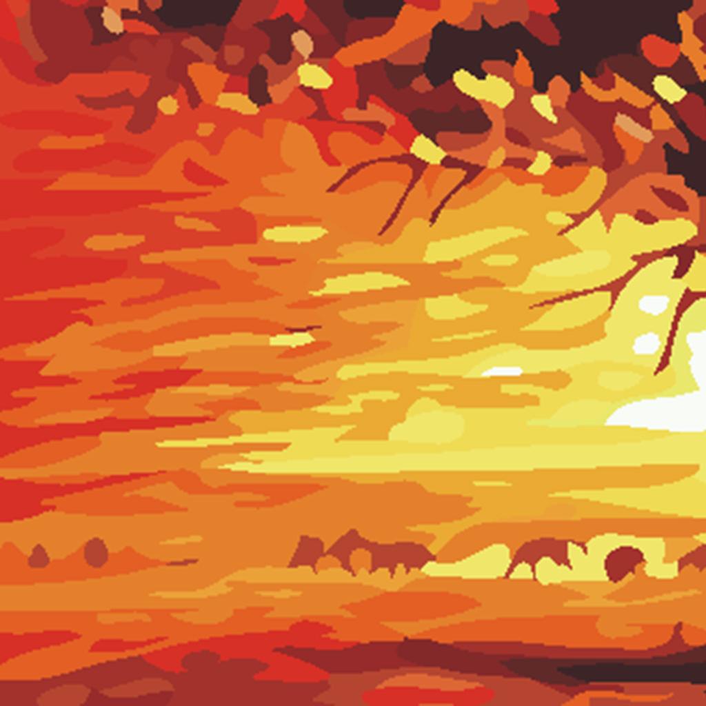 DIY Paint By Numbers Kit Canvas Painting Wall Picture Crafts