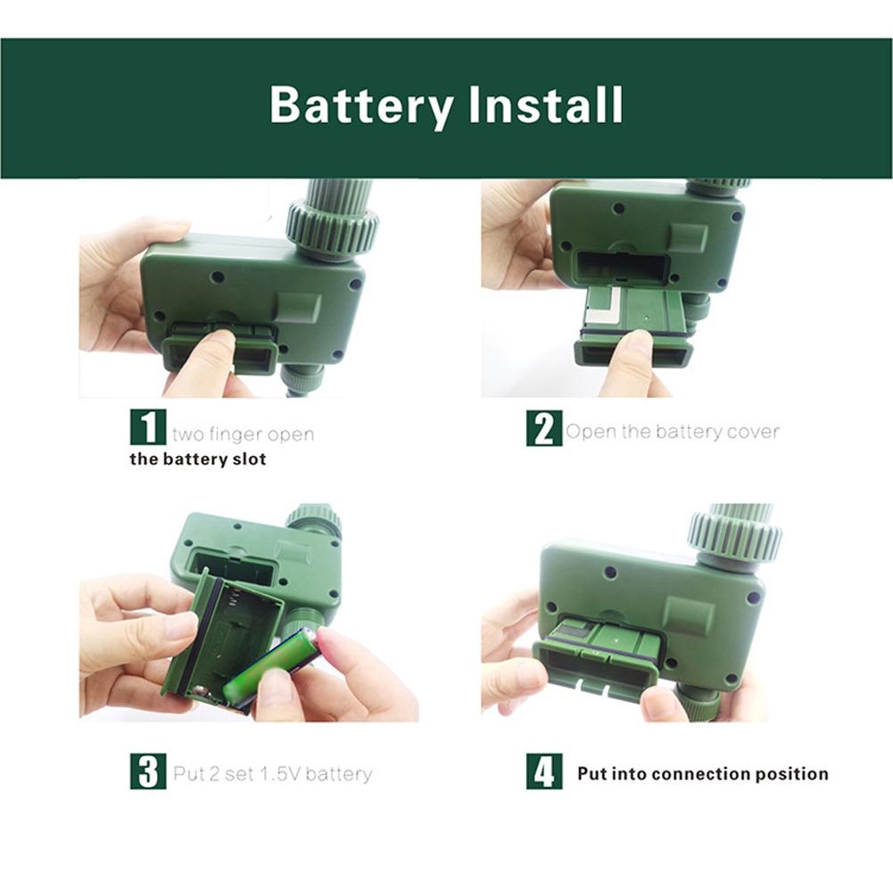 LCD Screen Garden Irrigation Control Device Auto Water Saving Irrigation Controller Digital Plant Watering Timer