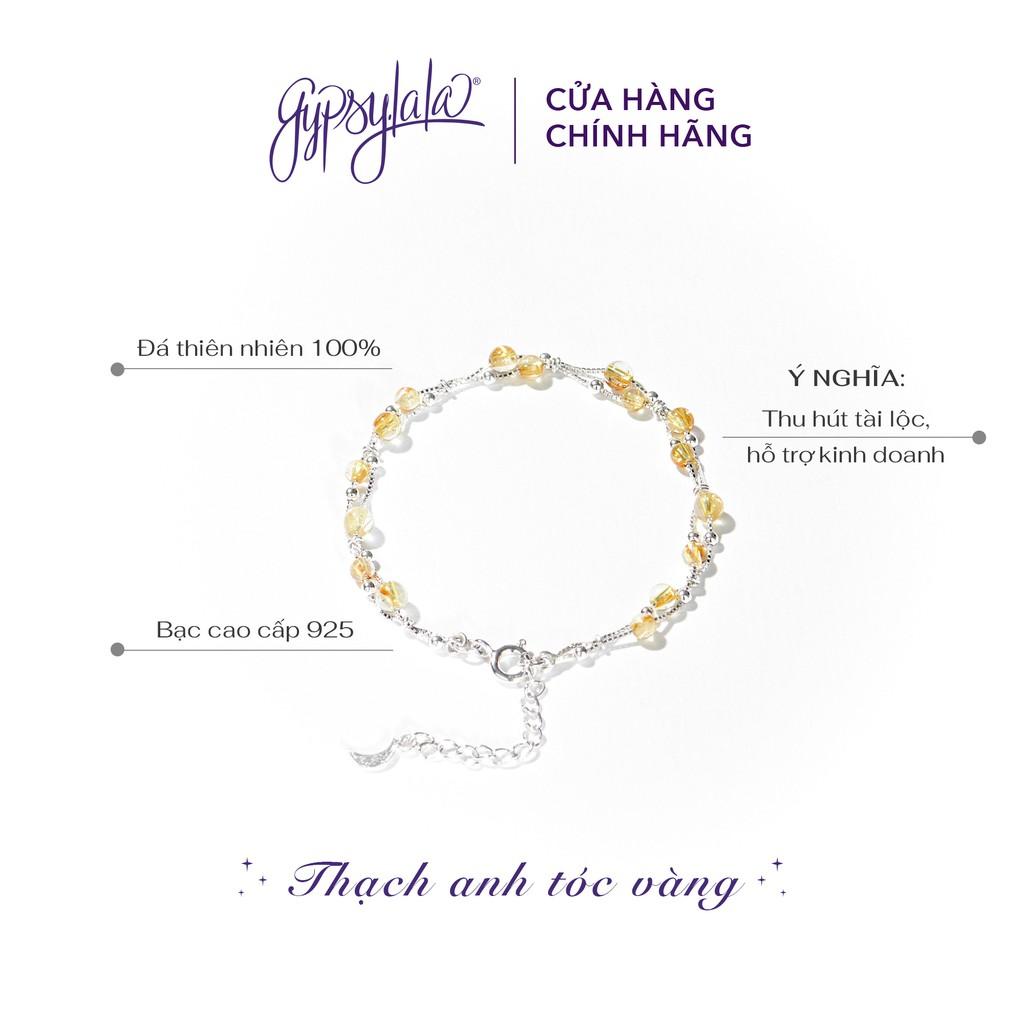 Vòng tay đá Thạch anh tóc vàng mini tinh tế SP002493 Gypsy.lala