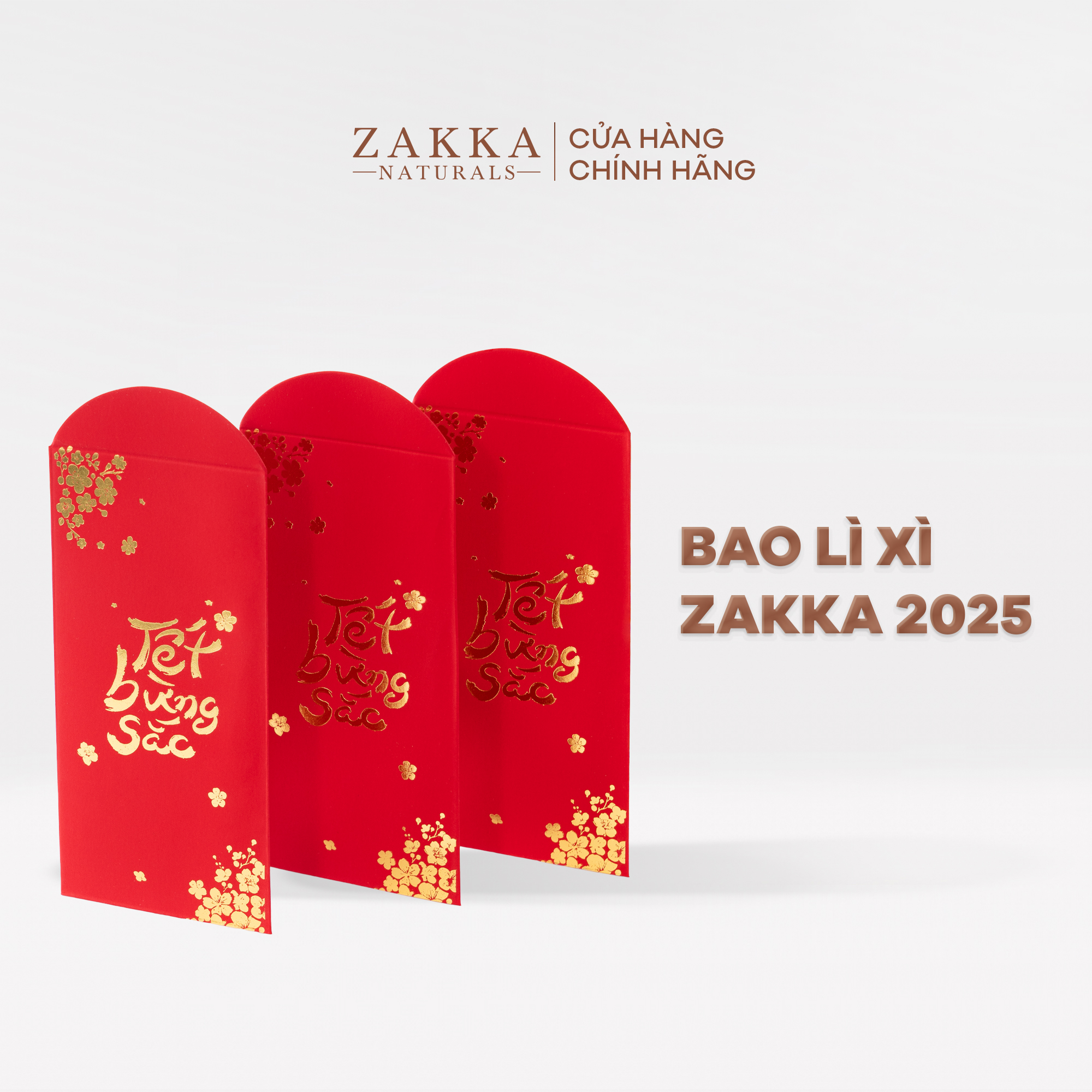 Set Bao Lì Xì TẾT BỪNG SẮC 2025 Zakka Naturals