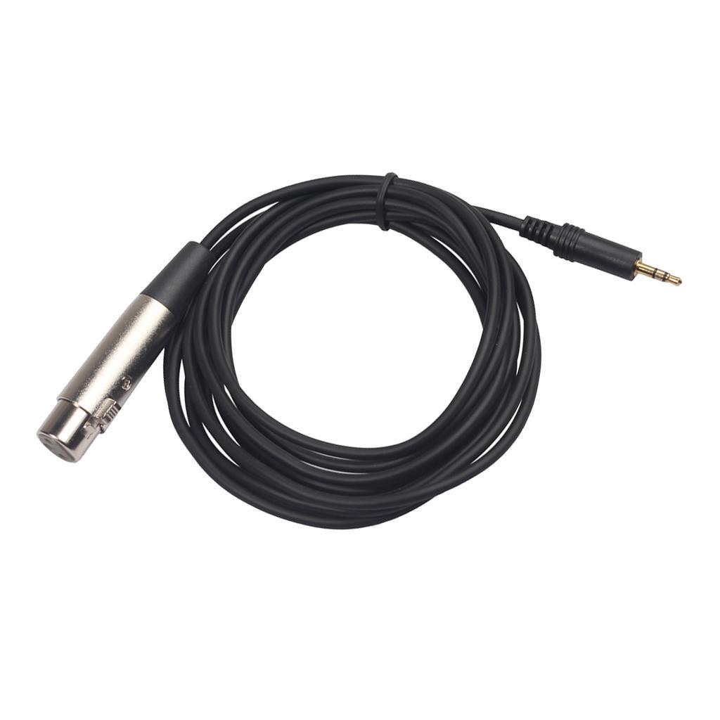 3.5mm to xlr, Angle 3.5mm TRS Stereo Male to XLR Female Cable
