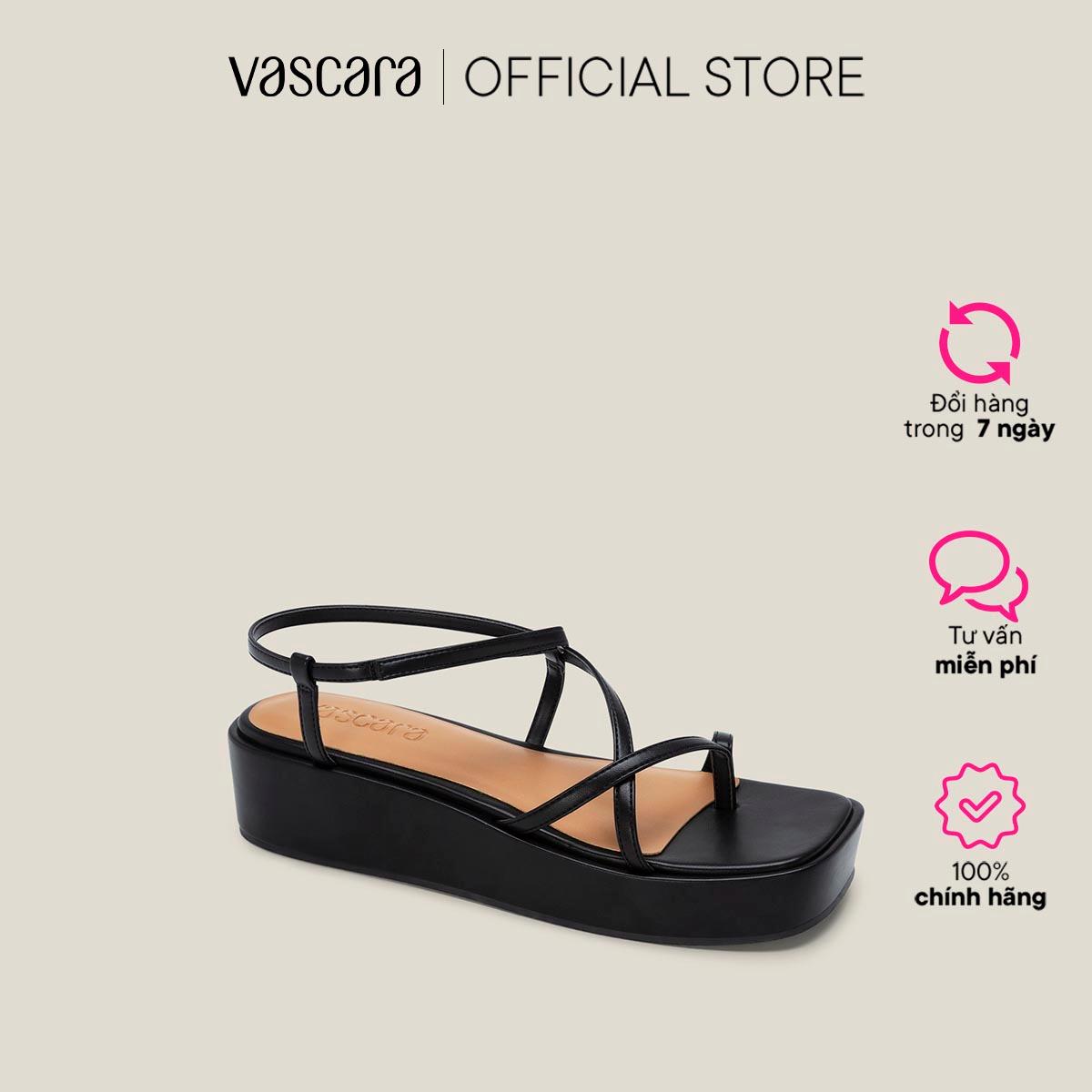 Vascara Giày Sandal Platform Dây Quai Mảnh - SDX 0436