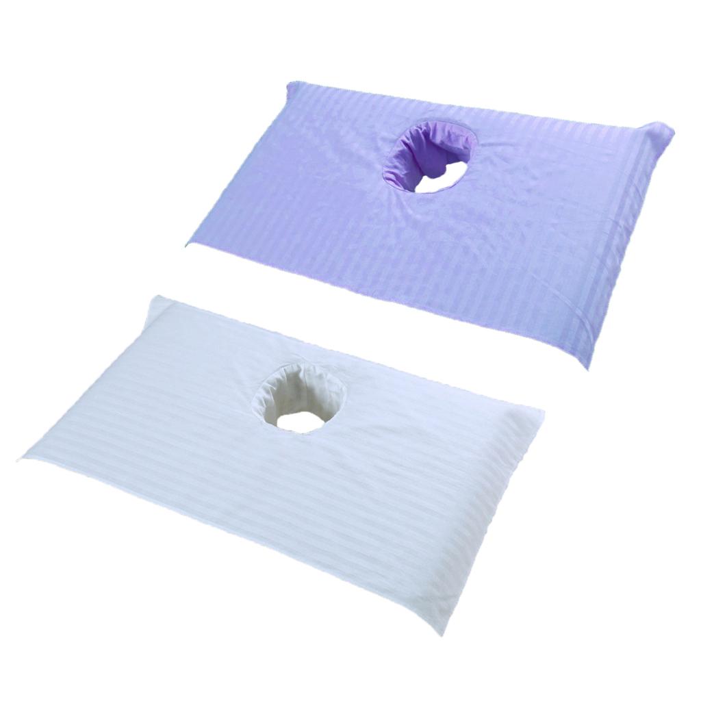 2x Soft Beauty Massage SPA Treatment Bed Cover Sheet With Breath Hole