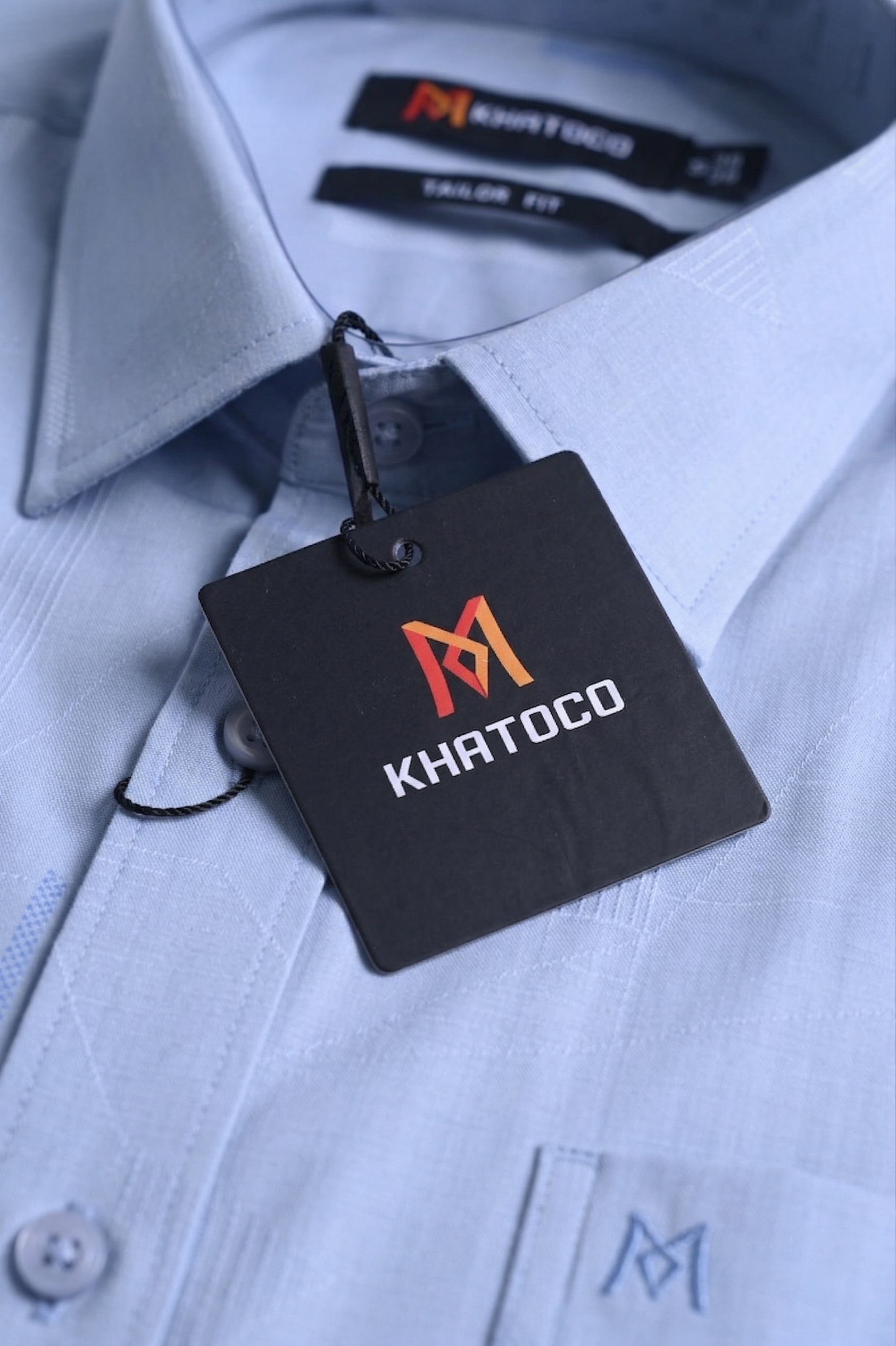 Áo sơ mi tay ngắn Khatoco Sale 374k ( giá tem 468k) size S