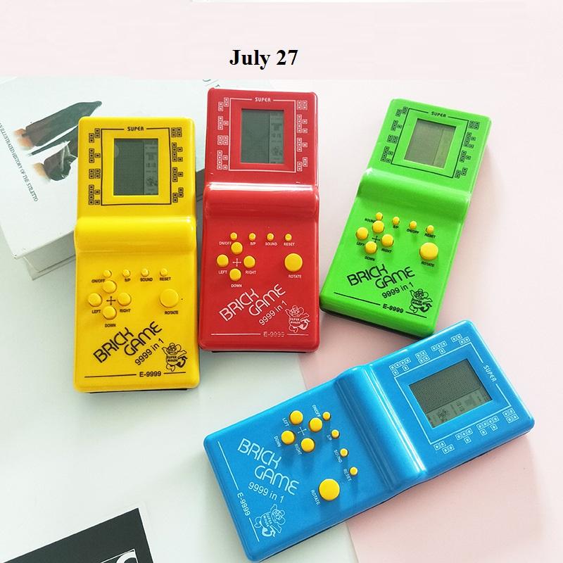 Máy Chơi Game, Máy Xếp Hình Tetris Thiết Kế Cầm Tay Nhỏ Gọn, Đồ Chơi Tuổi Thơ Huyền Thoại