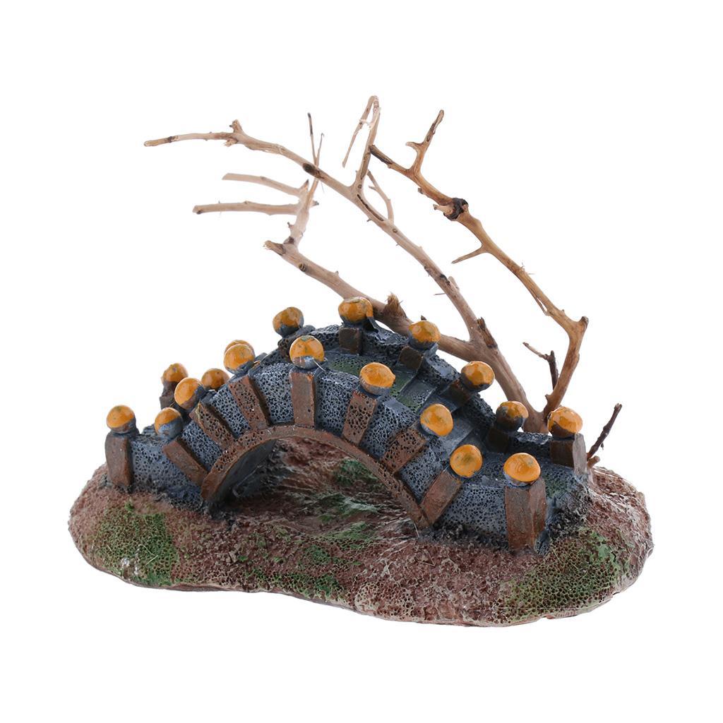 Reptile Vivarium Ornament Resin Tree Bark Aquarium Hiding