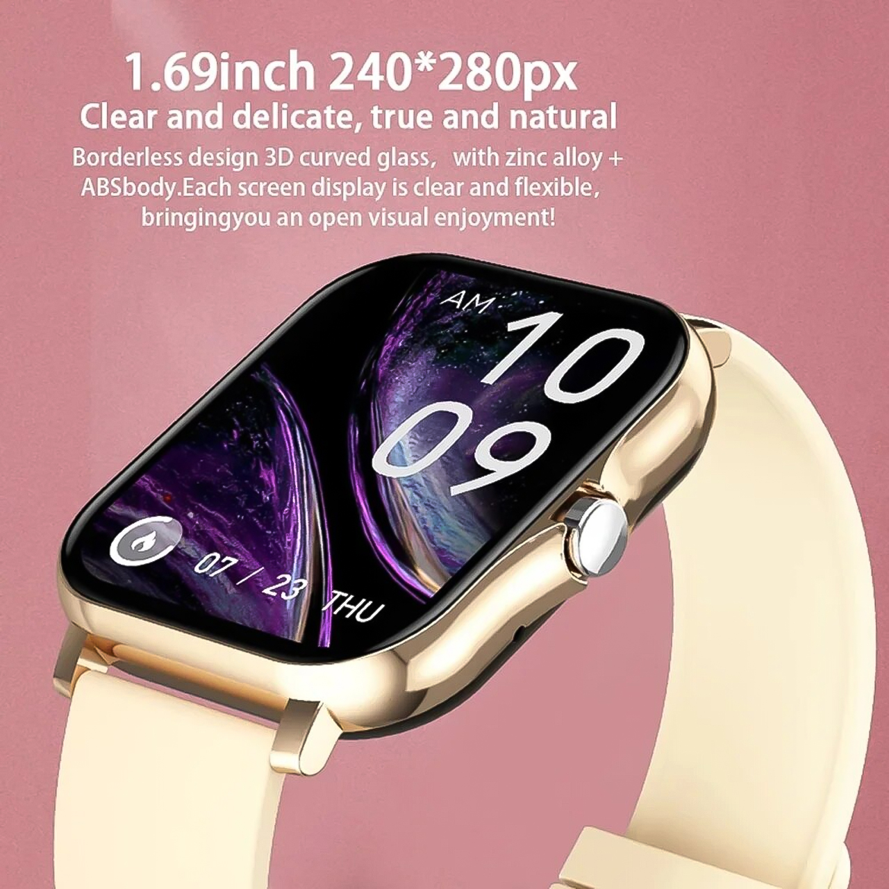 Đồng hồ thông minh Vinetteam Smartwatch Y13 kết nối bluetooth, nghe gọi 2 chiều, nhận thông báo, theo dõi nhịp tim - hàng chính hãng