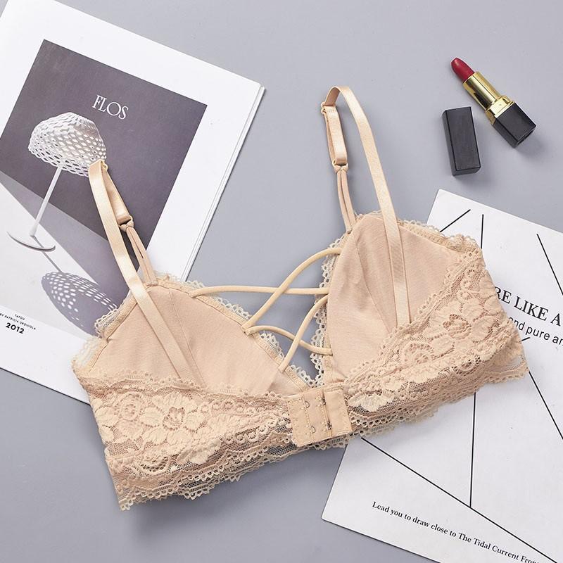 Áo Ngực Không Đường May Viền Ren Quyến Rũ Cho Nữ